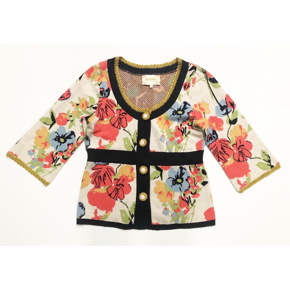 Anthro - Lia Molly Floral Cardigan / Sweater